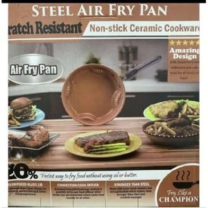 steel air fry pan