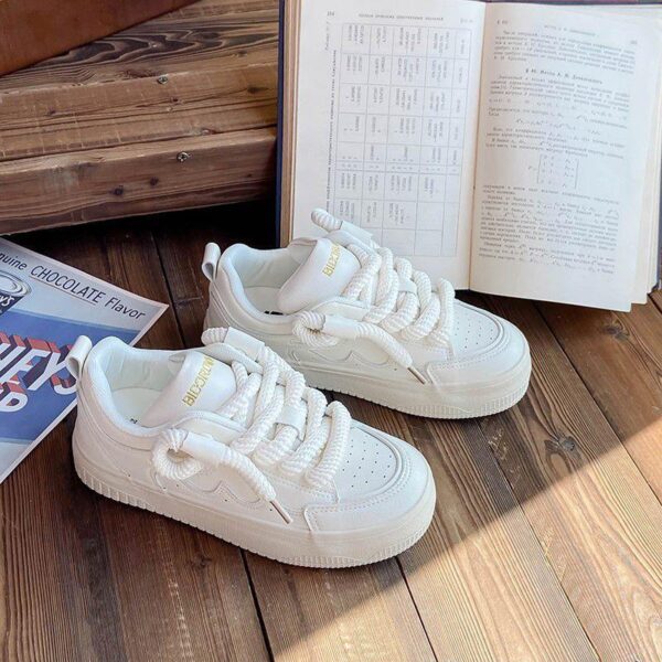 unisex thick lace trendy sneakers