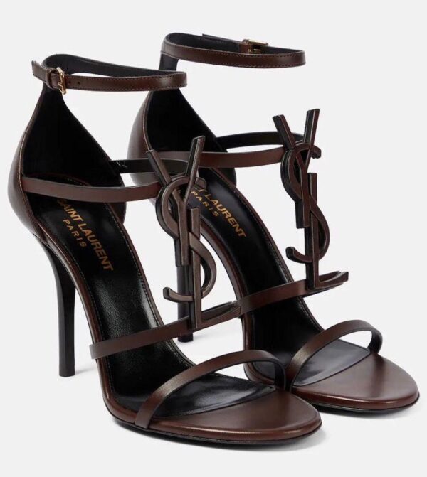 classy ysl medallion stiletto sandals