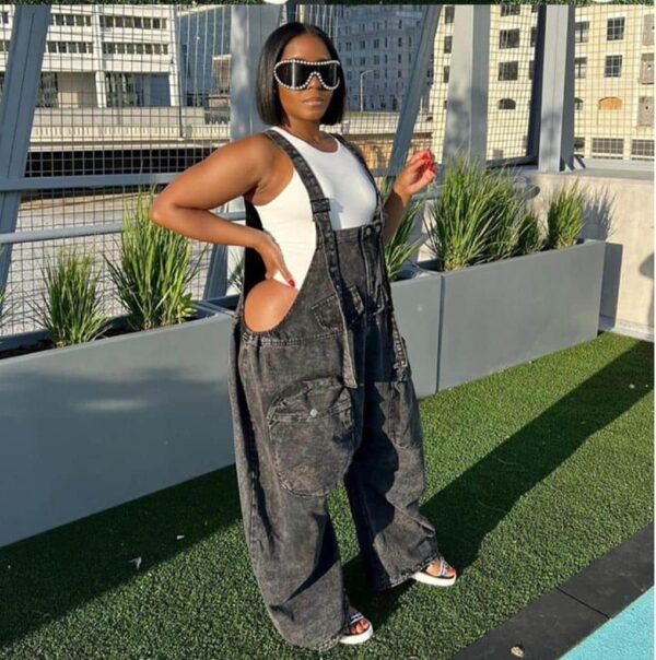 Baggy Denim Dungarees