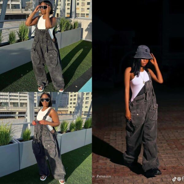Baggy Denim Dungarees