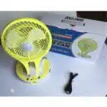 table top with led light rechargeable fan