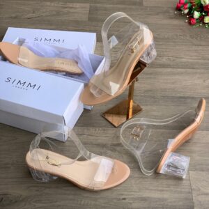 Beautiful Transparent Block Heel Sandal For Women