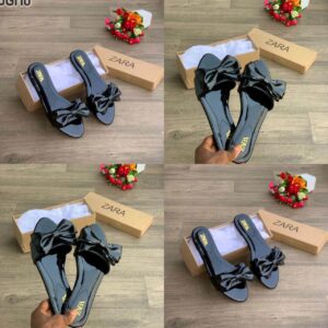 Ladies Fashion Bow Slippers