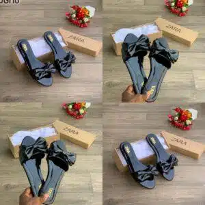 Ladies Fashion Bow Slippers