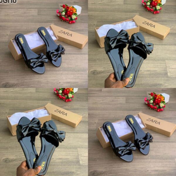 ladies fashion bow slippers