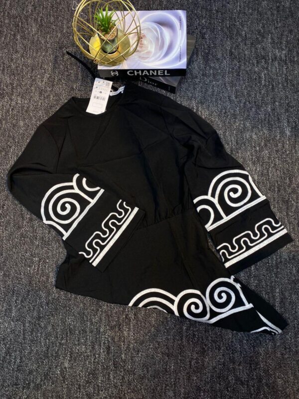 Embroidered Mini Dress For Ladies