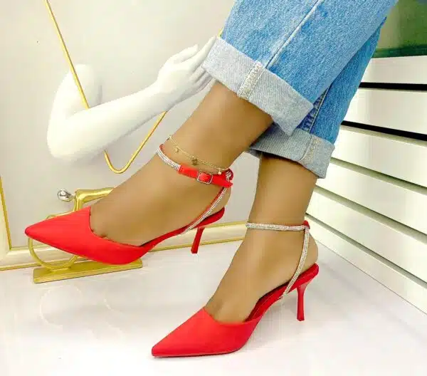 comfortable ladies high heel pointed toe shoes