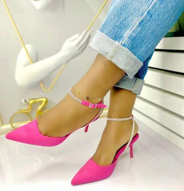 comfortable ladies high heel pointed toe shoes