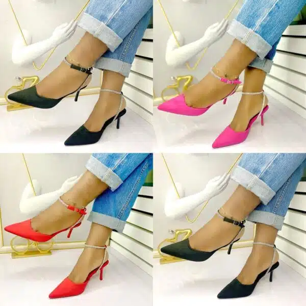 comfortable ladies high heel pointed toe shoes
