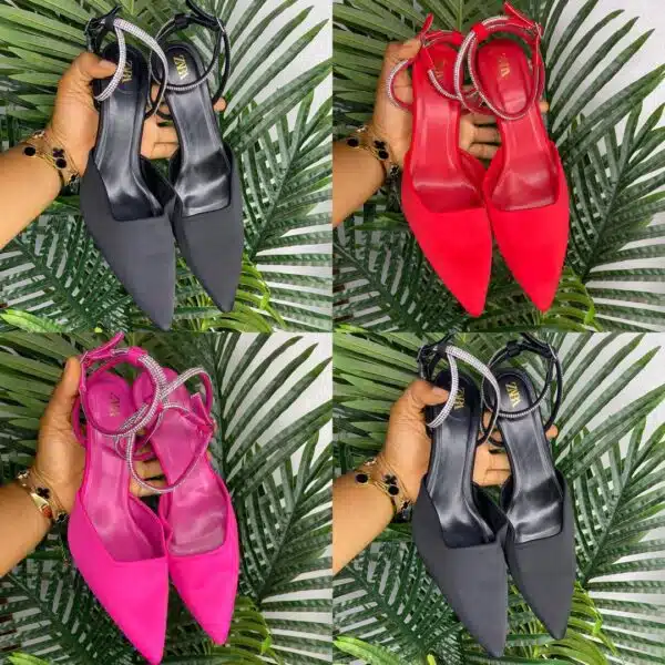 comfortable ladies high heel pointed toe shoes