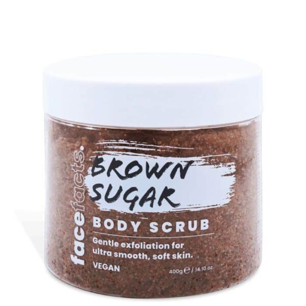 face facts brown sugar body scrub 400g