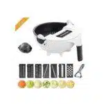 Magic Rotate Vegetable Cutter With Drain Basket