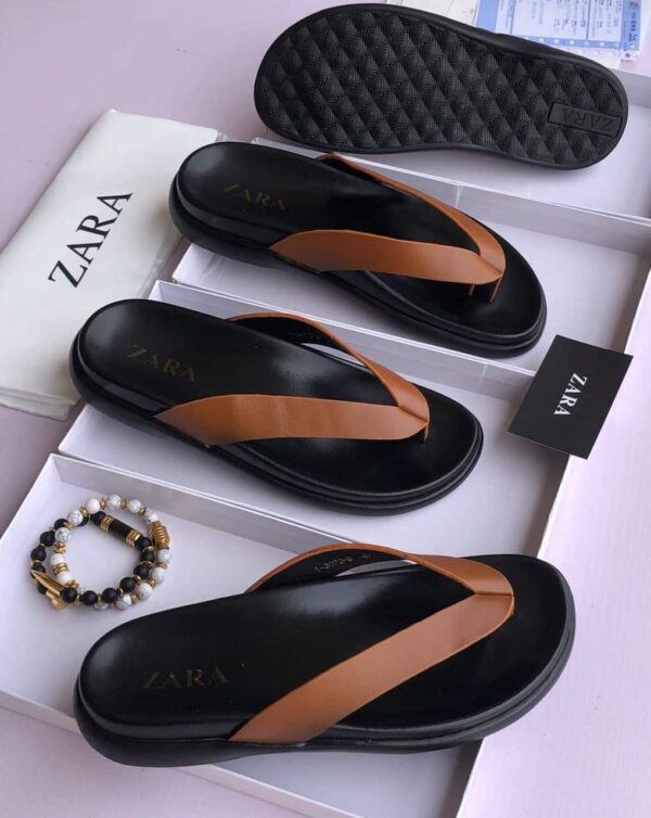 zara palm slippers for men