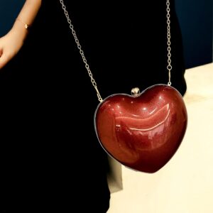 Heart Shaped Acrylic Clutch Bag