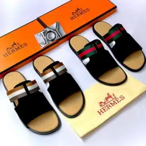 men's quality hermes slide