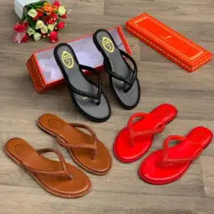 Daily Wear Simple Plain Flat Ladies Slipper