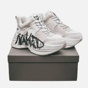 Men Track Graffiti Print Sneakers