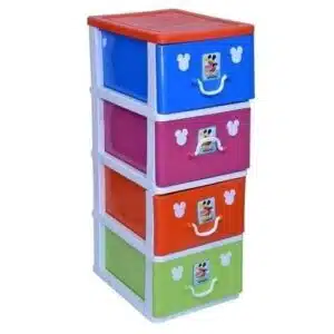 4 Layer Plastic Storage Baby Wardrobe