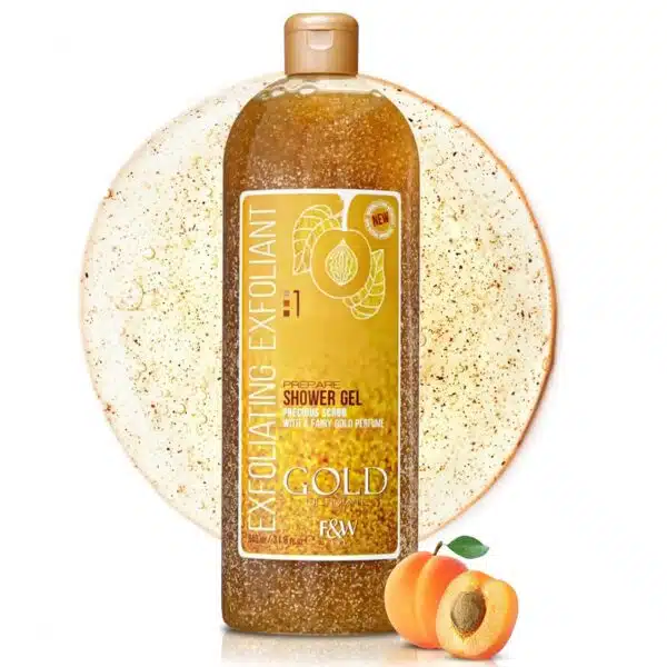 fair & white gold scrub exfoliating shower gel - 940ml