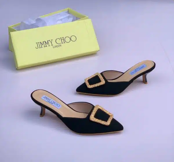 ladies pointed toe kitten heels mules