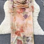 Floral Mesh Bodycon Dress