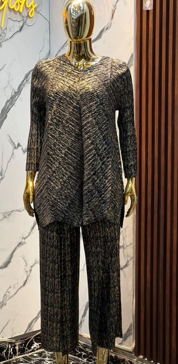 ladies metallic co-ord set