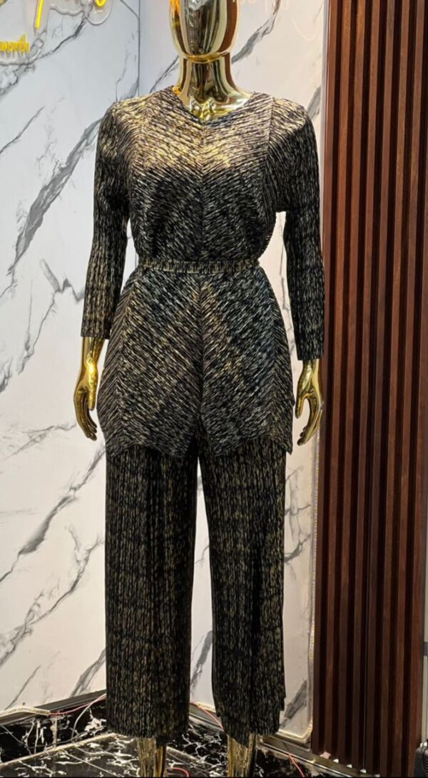 ladies metallic co-ord set