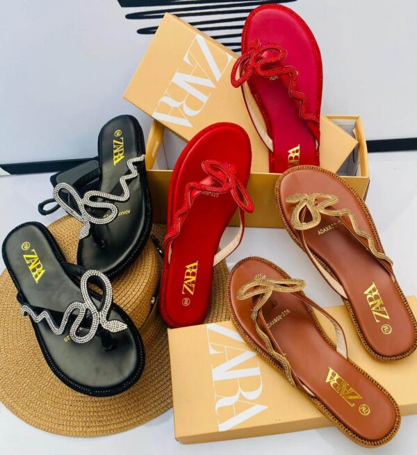 ladies casual bling slippers