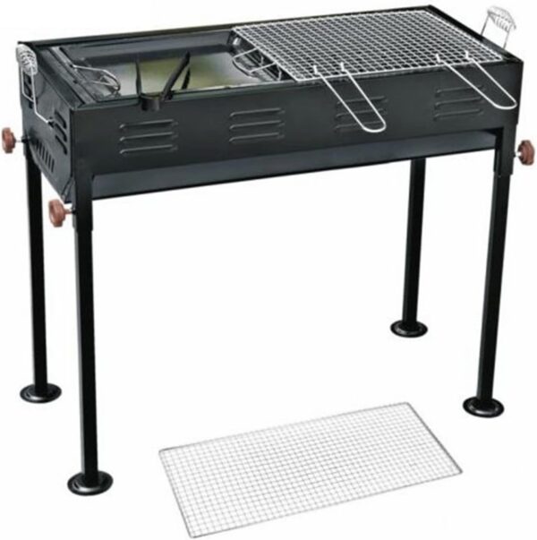 outdoor adjustable charcoal barbecue grills