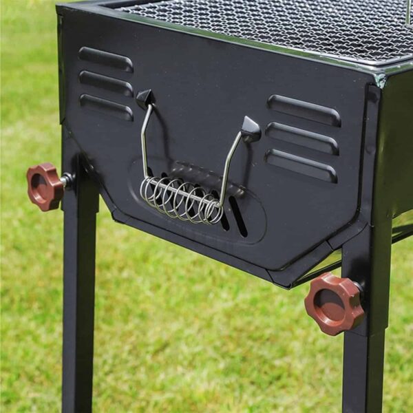 outdoor adjustable charcoal barbecue grills