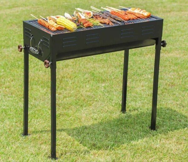 outdoor adjustable charcoal barbecue grills