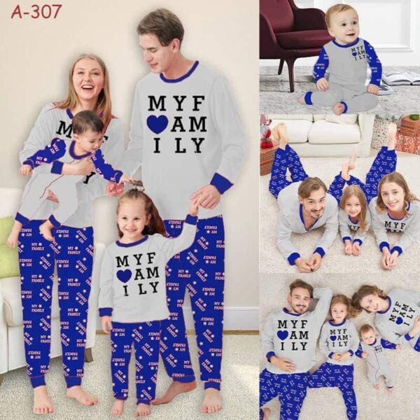 matching family cotton pajamas set