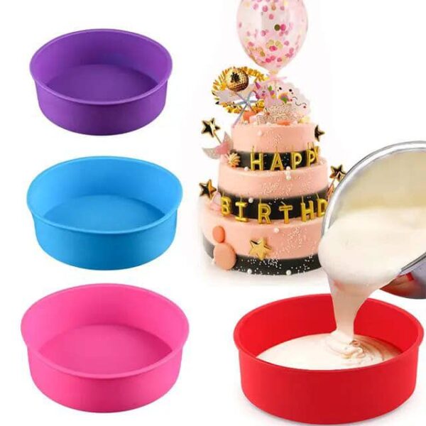 round silicone cake mold set