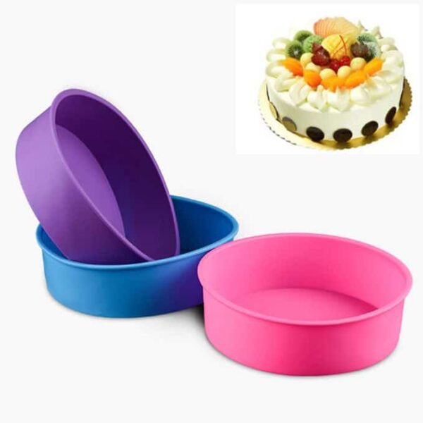 round silicone cake mold set
