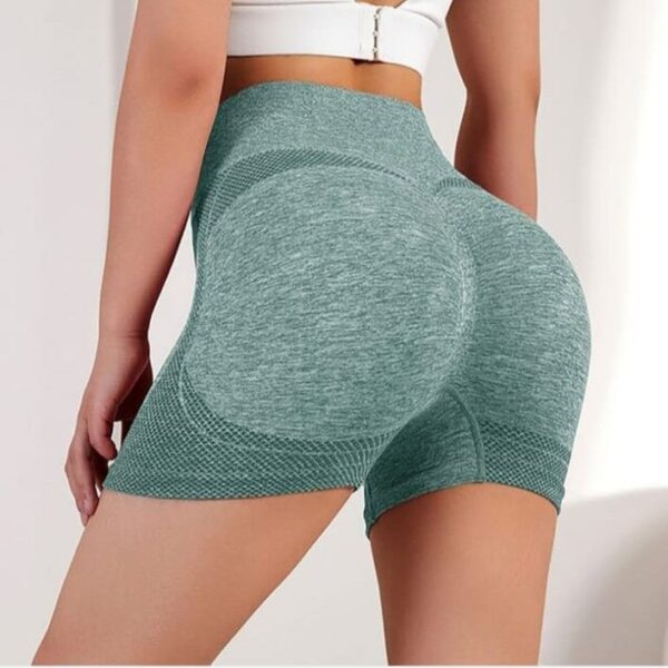 ladies high waisted gym shorts