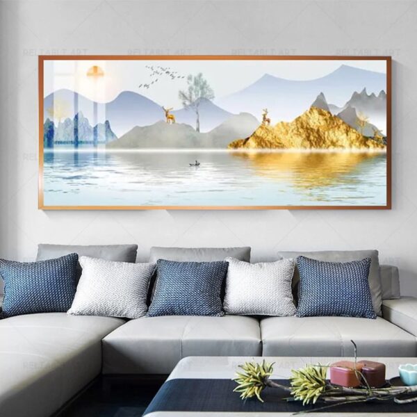 luxurious crystal porcelain painting
