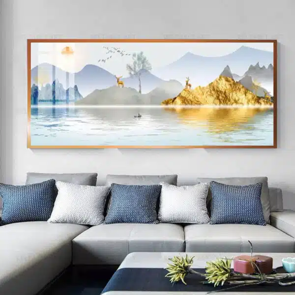 luxurious crystal porcelain painting