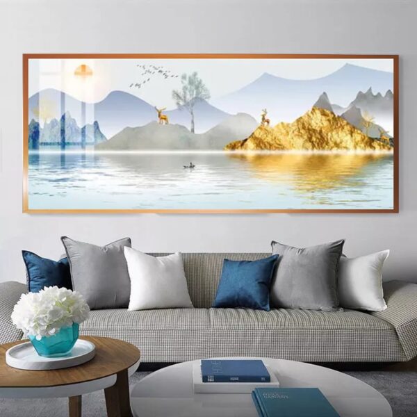 luxurious crystal porcelain painting