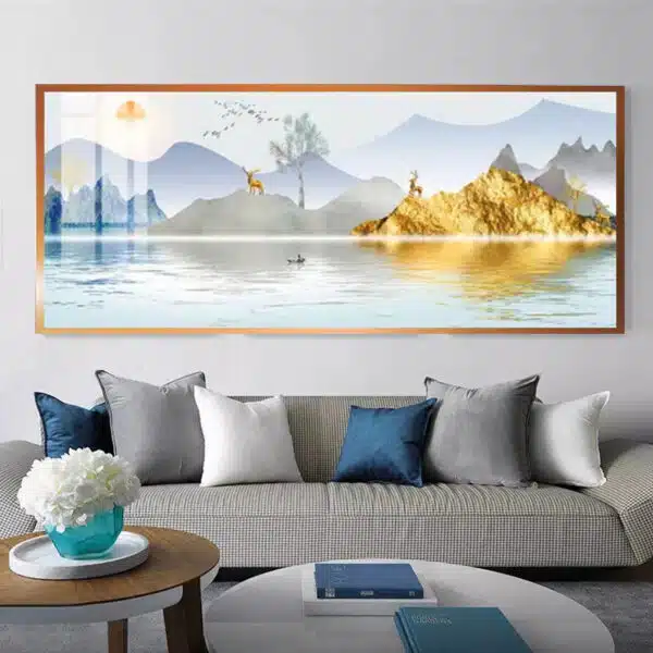 luxurious crystal porcelain painting
