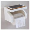 WATERPROOF TOILET PAPER HOLDER WITH SHELF RACK
