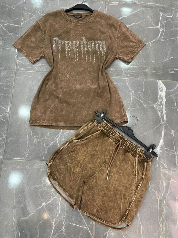 women casual tshirt and short set