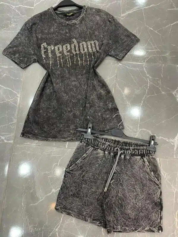 women casual tshirt and short set