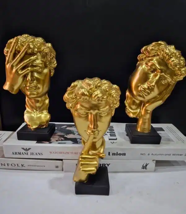 curly hair gent figurine