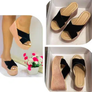 Women Fashion Platform Wedge Slippers