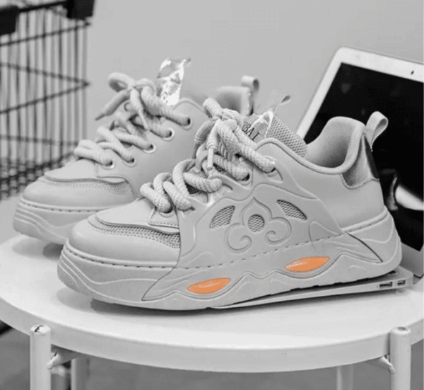 men breathable non-slip platform sneakers