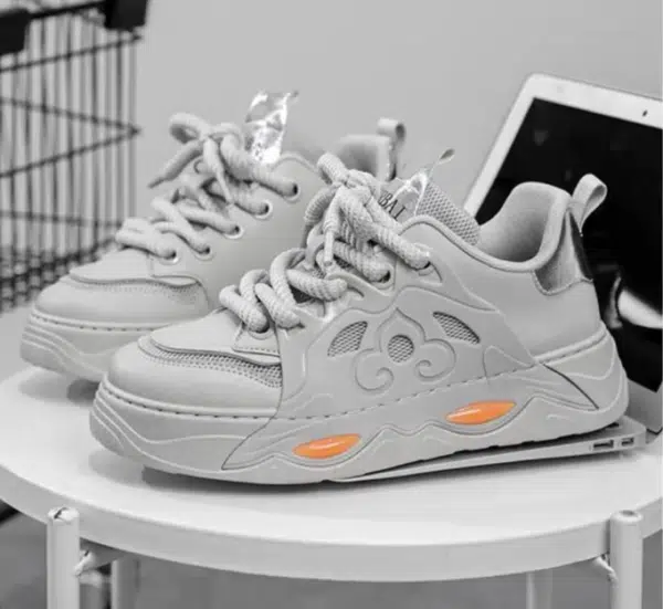 men breathable non-slip platform sneakers