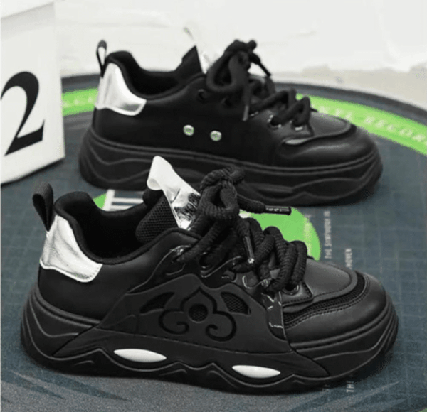 men breathable non-slip platform sneakers