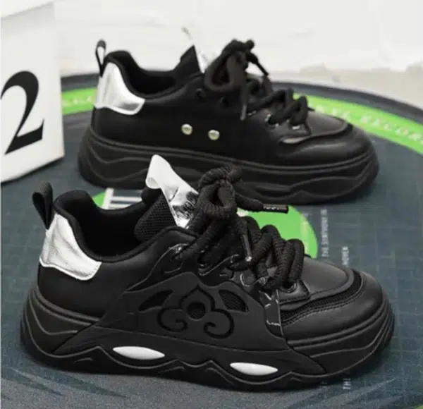 men breathable non-slip platform sneakers