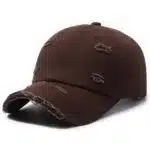 stylish ripped face cap